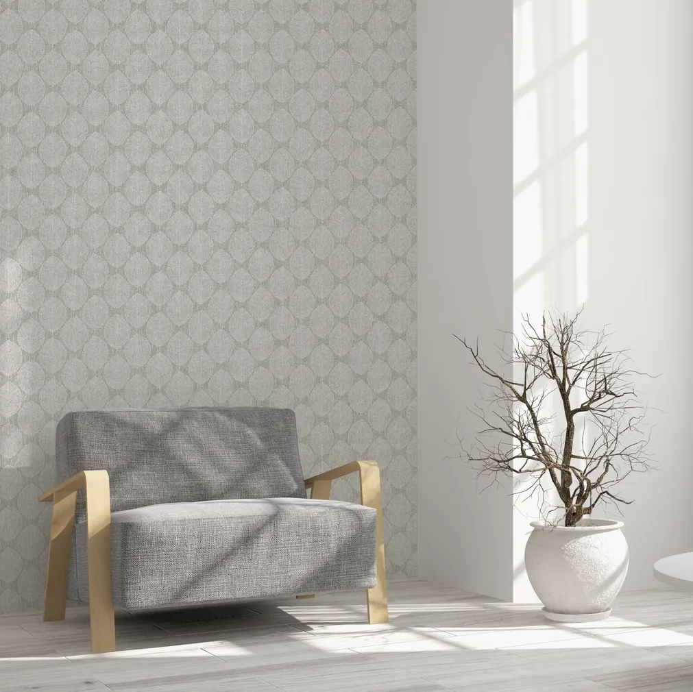 TAPEET ARTHOUSE SCANDI LEAF GREY