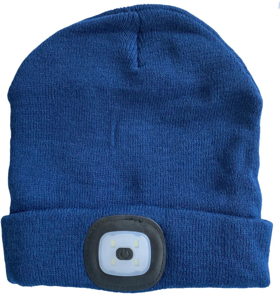 MÜTS LED LAMBIGA USB LAETAV SININE