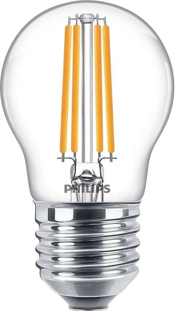 LED LAMP PHILIPS CLASSIC 6,5W E27 P45 FIL KLAAS 2700K PHILIPS