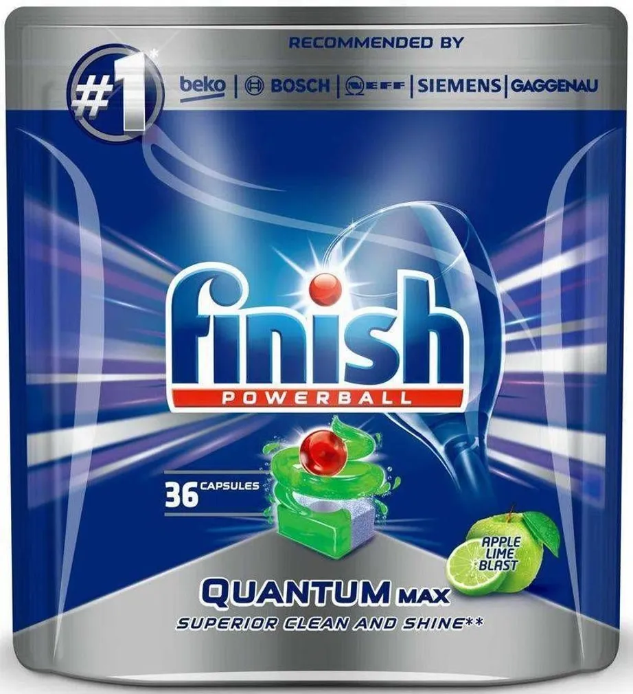 NÕUDEPESUMASINA TABLETID FINISH QUANTUM MAX 36TK PAKIS APPLE