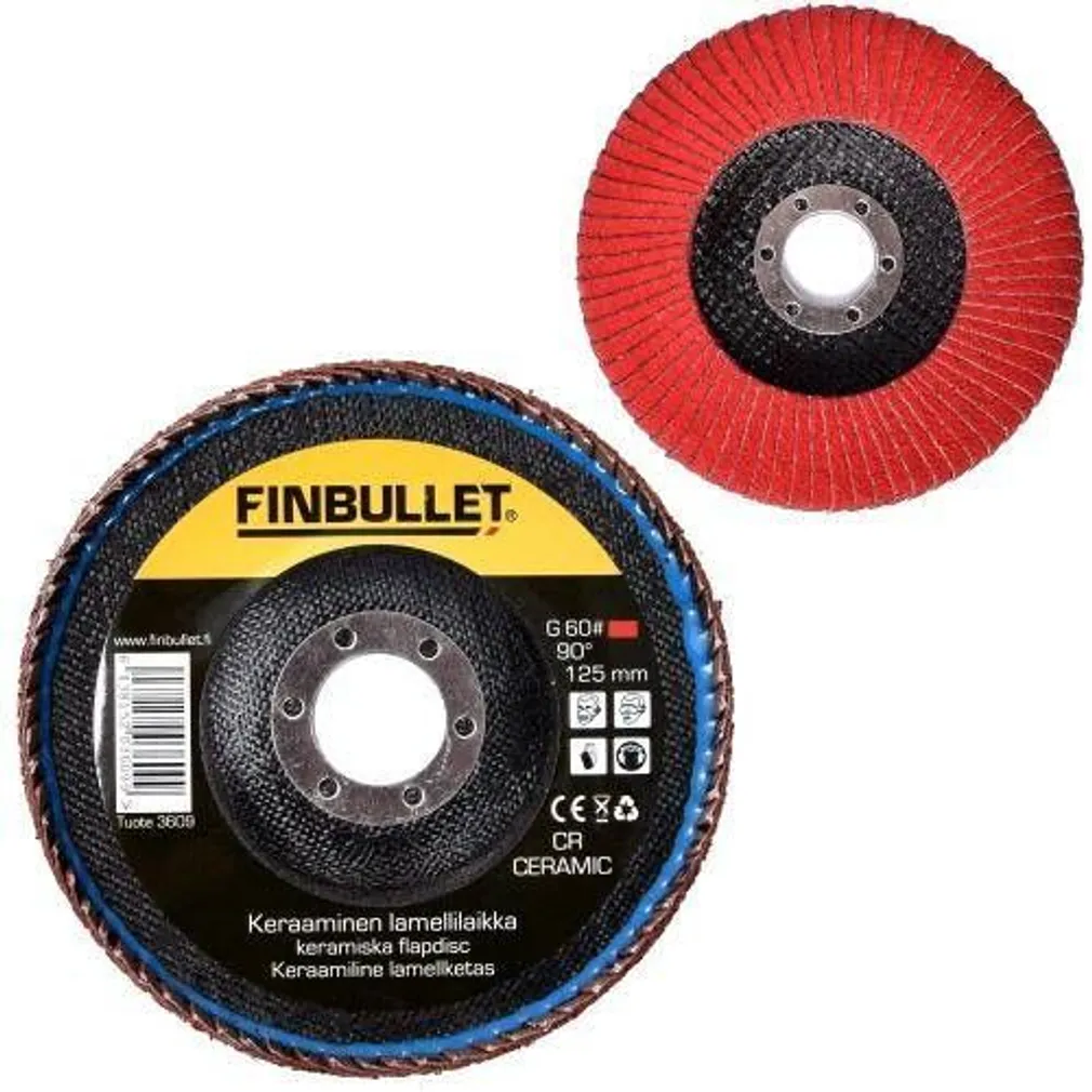 LAMELLKETAS FINBULLET 125MM 60/90° CERAMIC