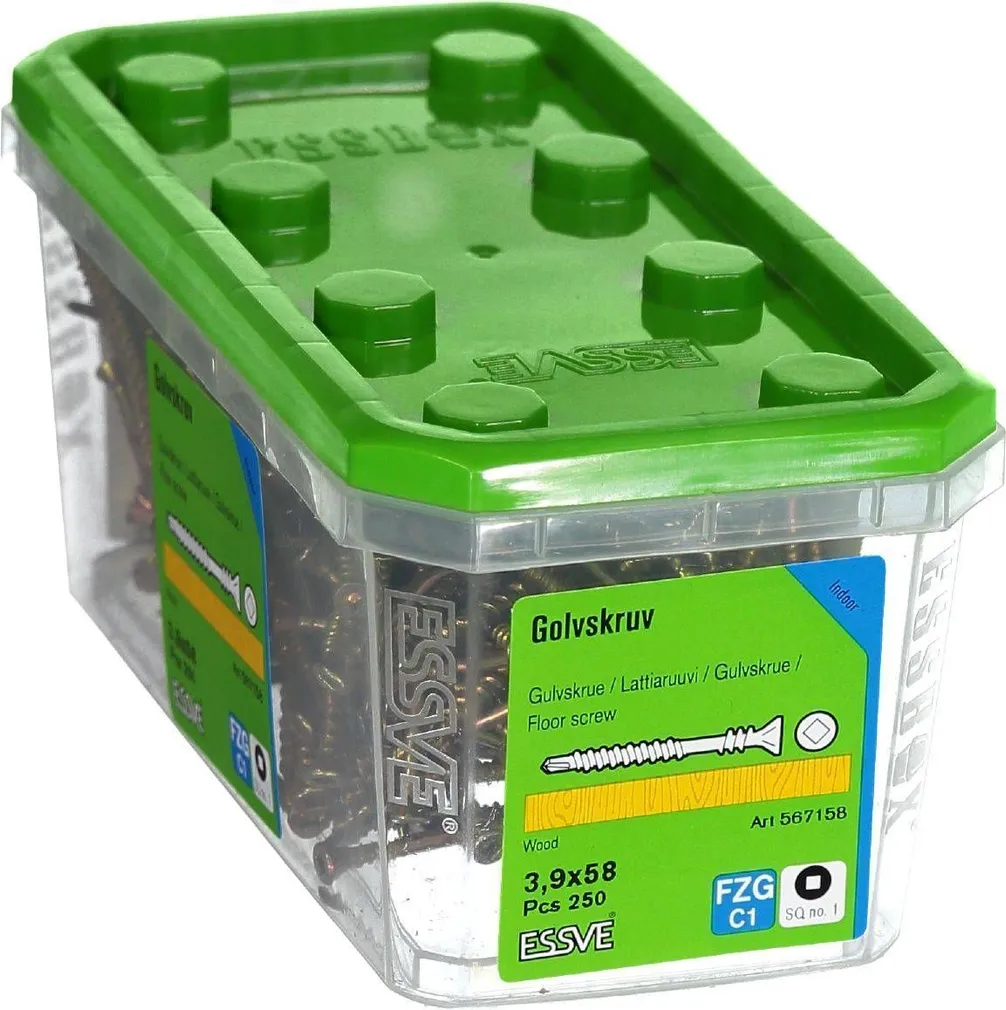 PÕRANDAKRUVI PUIT ESSVE 3,9X58MM R1 KOL.KR C1 250TK PAKIS