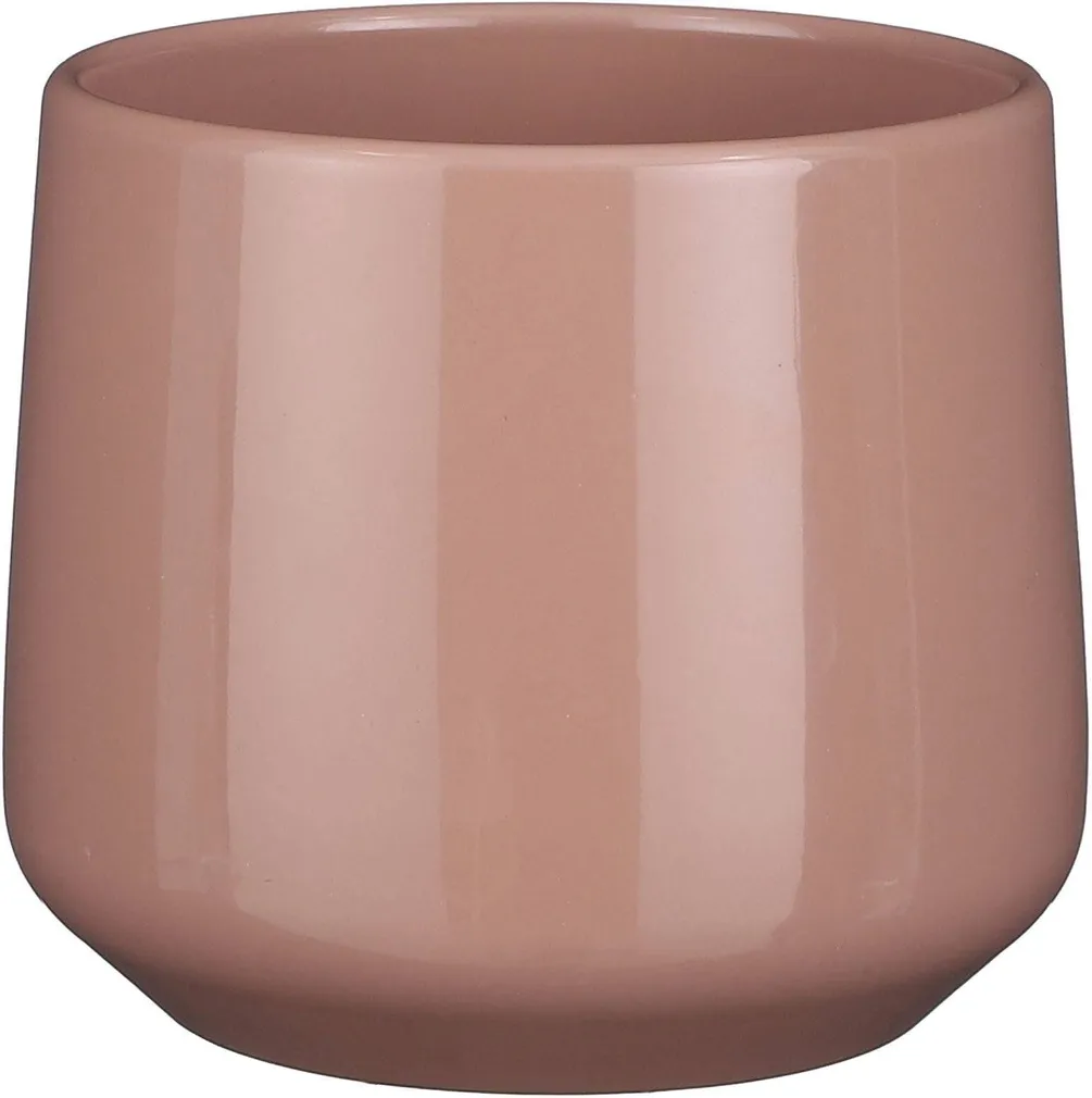 ÜMBRISPOTT MICA DECORATIONS AMBER ROOSA 15,5X17CM