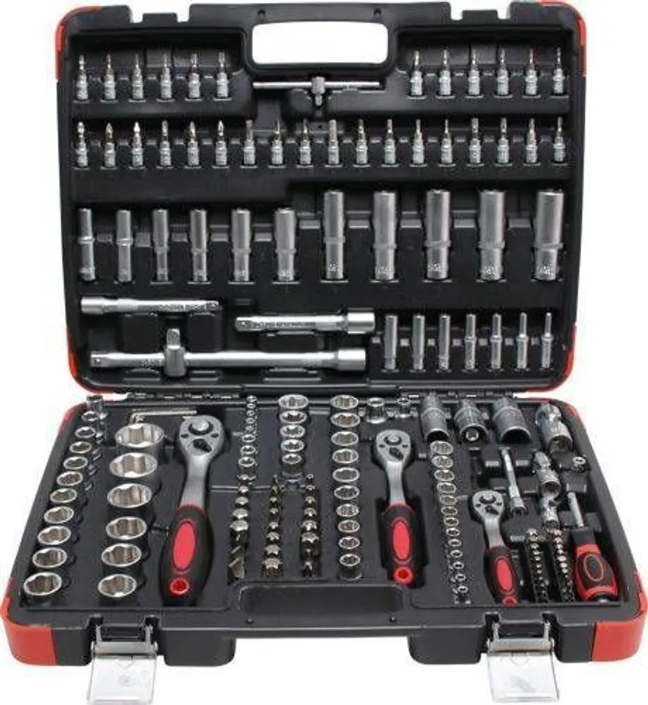 PADRUNVÕTMETE KOMPLEKT KRAFTMANN 1/4" + 3/8" + 1/2" 172 OSA