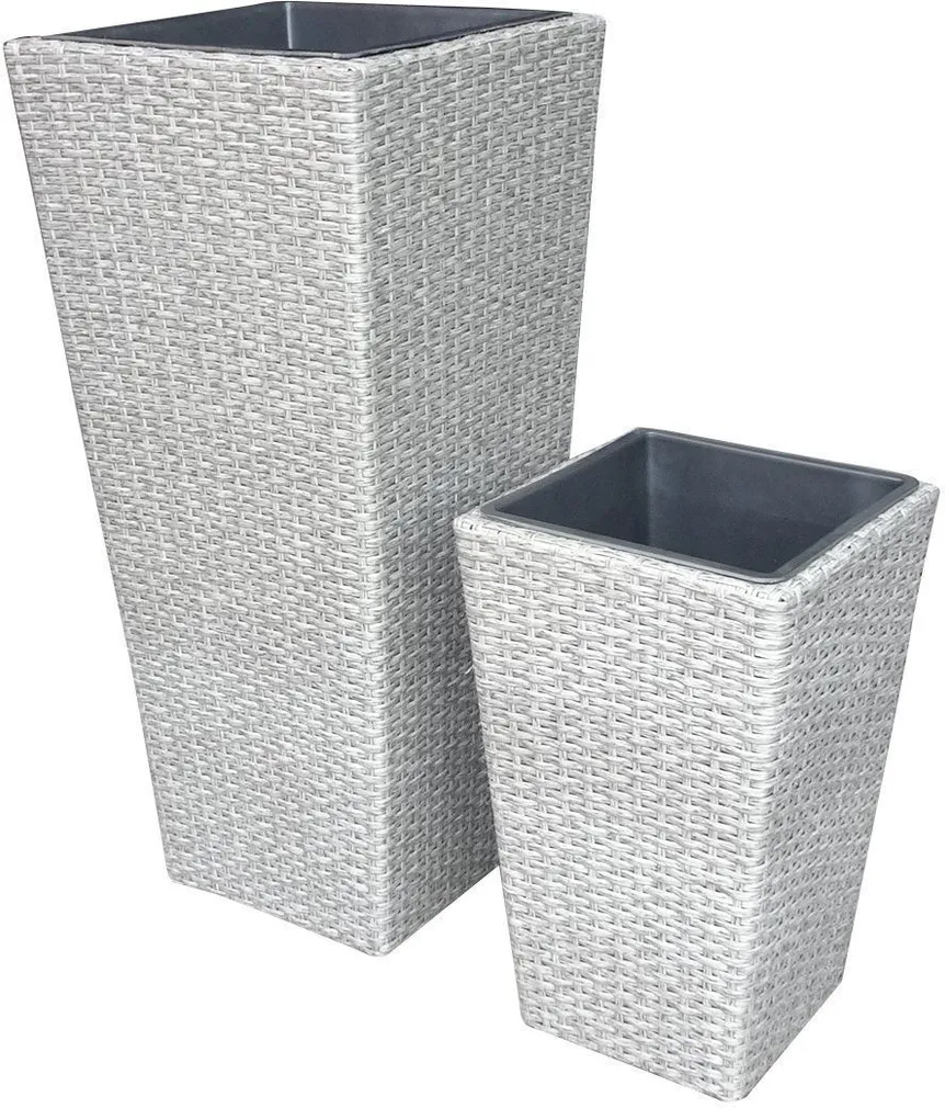 VÄLIS PLASTPOTT 37X37X81CM HELEHALL