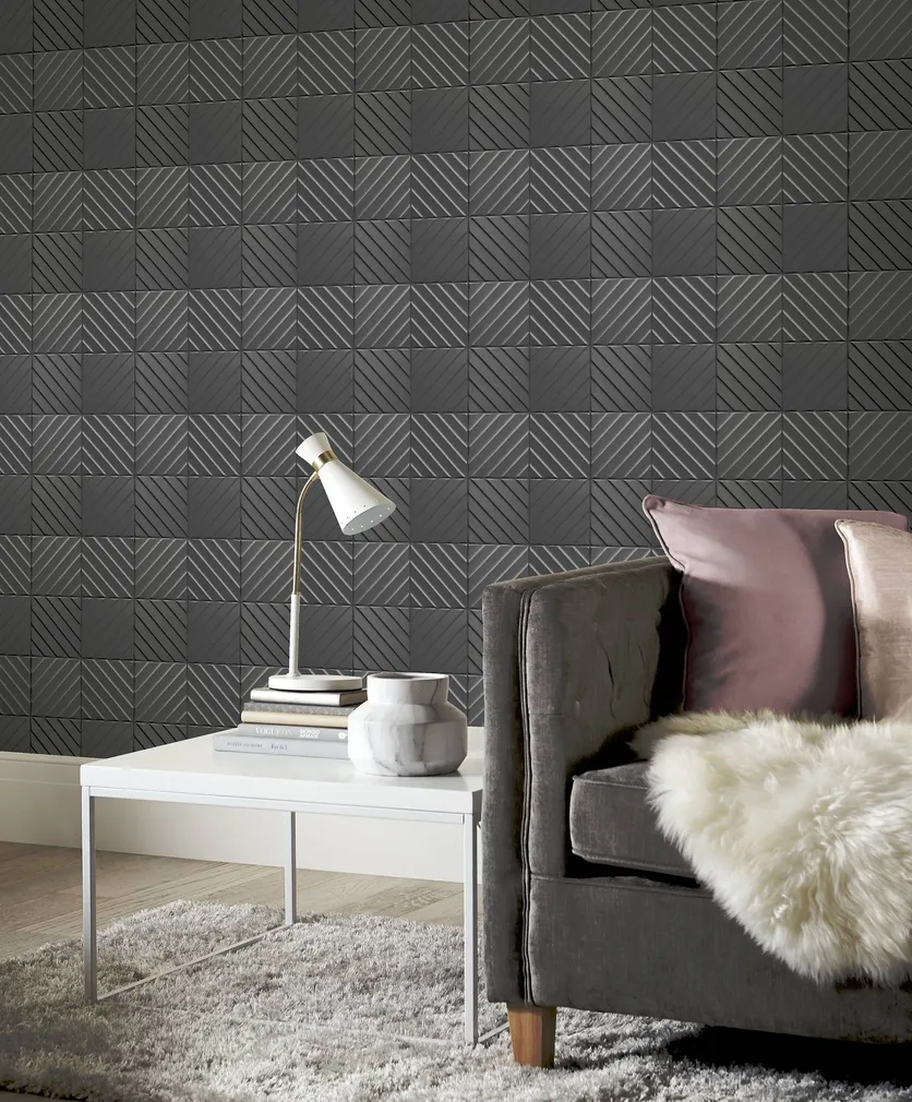 TAPEET ARTHOUSE HOTEL TILE GUNMETAL