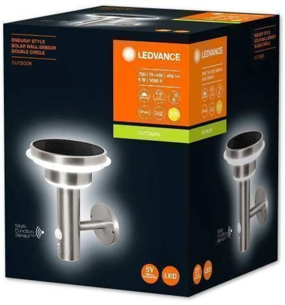 VÄLISVALGUSTI LEDVANCE ENDURA STYLE SOLAR WALL 2CIRCLE 6W ST