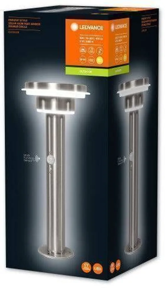 VÄLISVALGUSTI LEDVANCE ENDURA STYLE SOLAR 2CIRCLE 40CM 6W ST