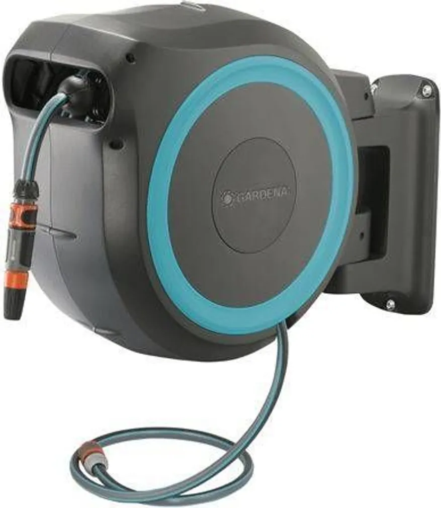 VOOLIKUPOOLI KOMPLEKT GARDENA SEINALE ROLL-UP 35M TÜRKIIS