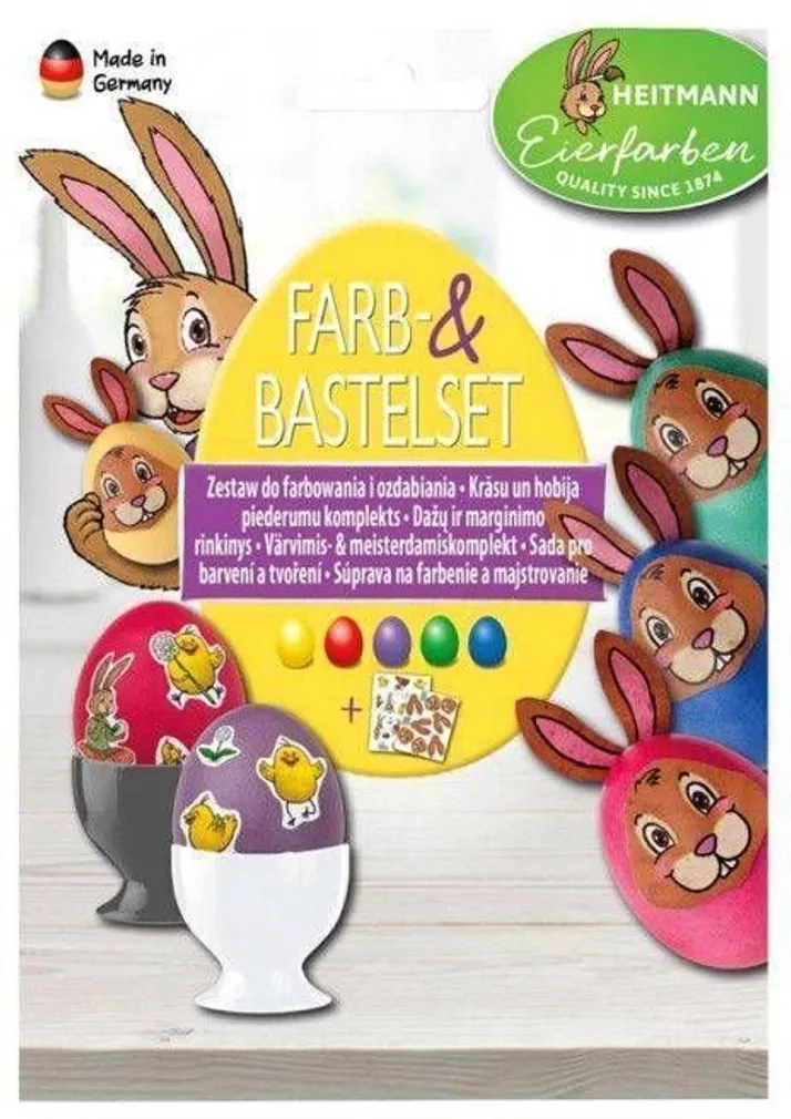 MUNAVÄRVID HEITMANN 5 VÄRVI JA DEKORATSIOONID