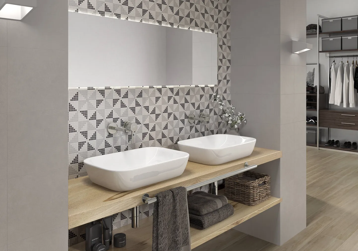 PÕRANDAPLAAT PRISSMACER VIC MOSAIC 3 22,3X22,3CM 1M2 PAKIS