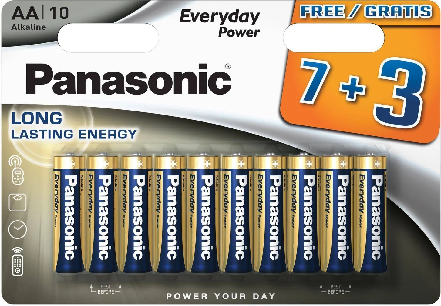 PATAREI PANASONIC EVERYDAY POWER AA LR6EPS/10BW 7+3TK
