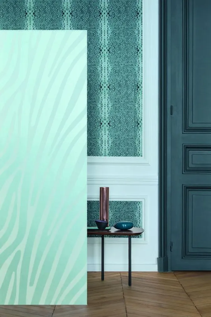 TAPEET LIIMIGA DUTCH WALLCOVERINGS DAMARA 48-AQUA 52CMX10M