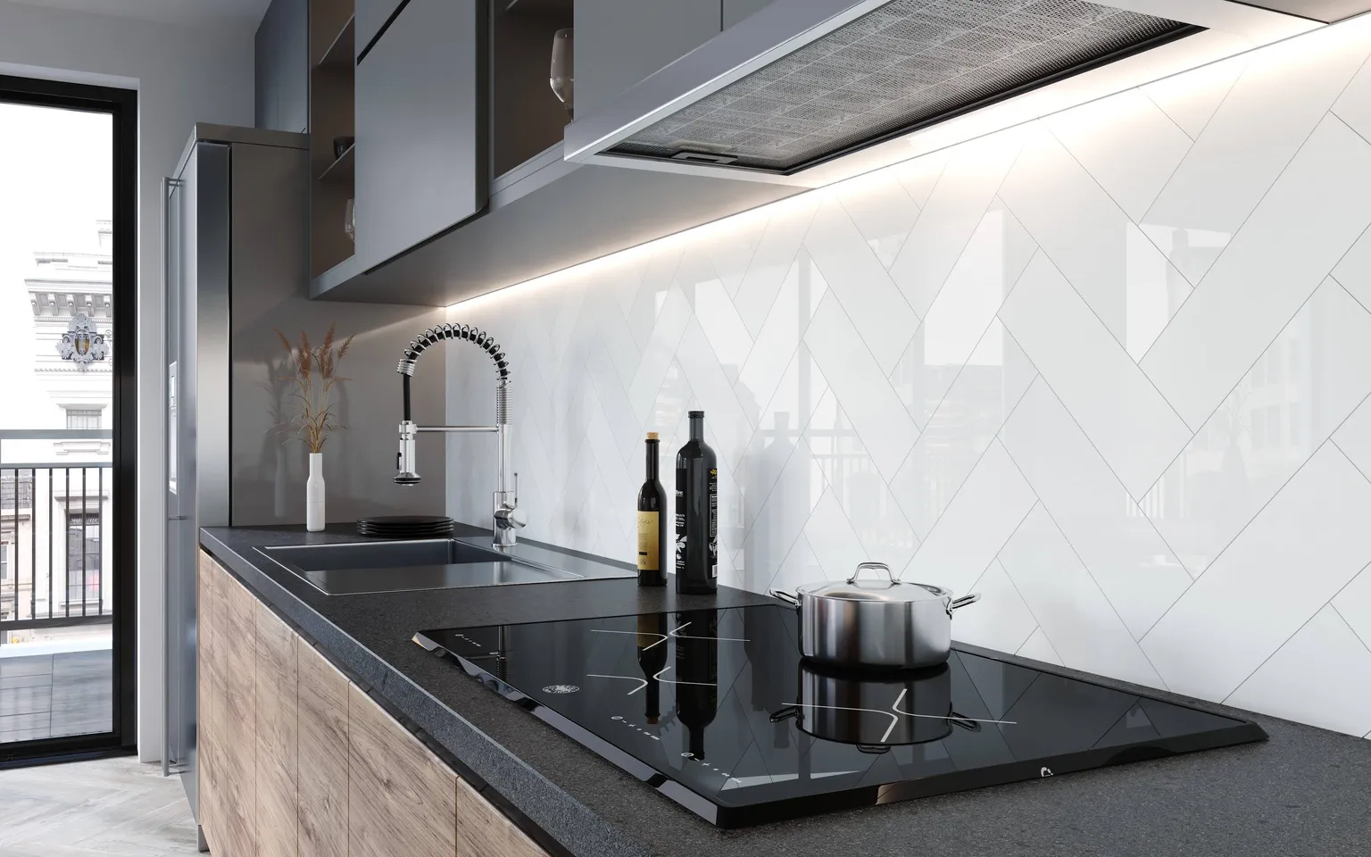 SEINAPLAAT GOLDEN TILE THE WALL WHITE SILE GLOSSY 10X30CM 0,84M² PAKIS