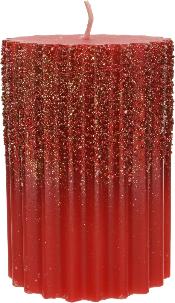 LAUAKÜÜNAL DECORIS Ø7X10CM PUNANE, SÄRAGA