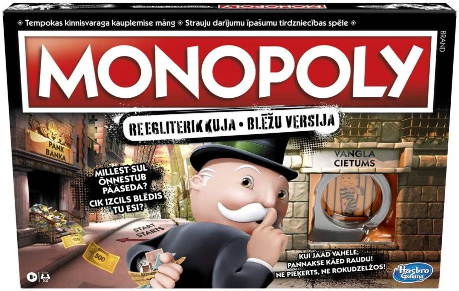 LAUAMÄNG MONOPOLY REEGLITERIKKUJA LAT/EST