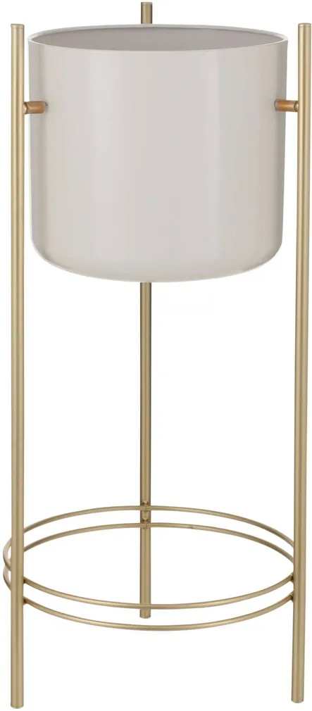 ÜMBRISPOTT MICA DECORATIONS SVERRE JALGADEGA ALUSEL 66X28CM VALGE