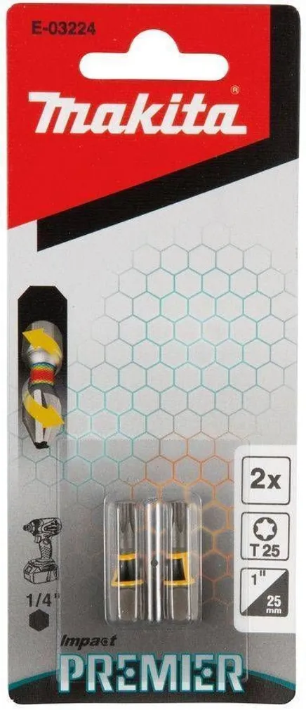 OTSIK MAKITA TORSION T25 25MM, 2TK