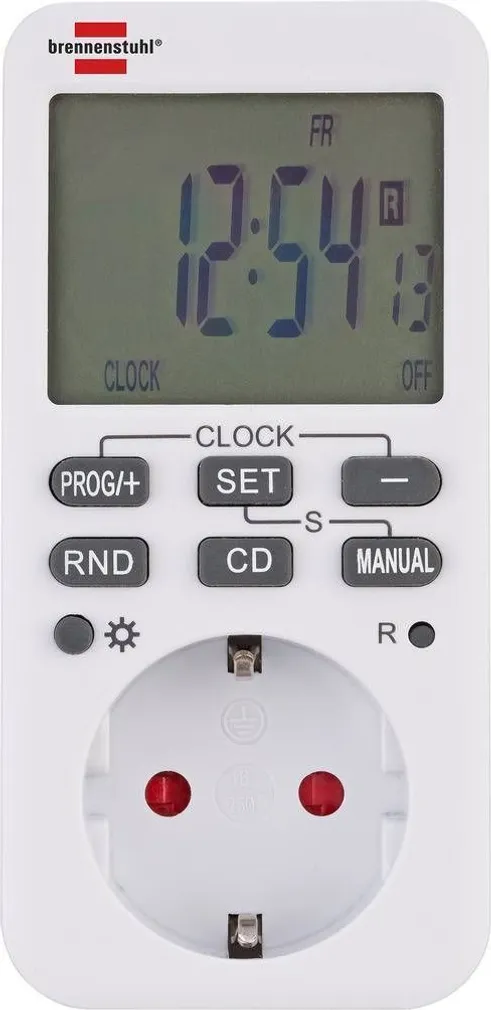 PROGRAMMKELL BRENNENSTUHL DIGITAALNE NÄDAL 16A IP20 NIMH AKUGA EKRAAN