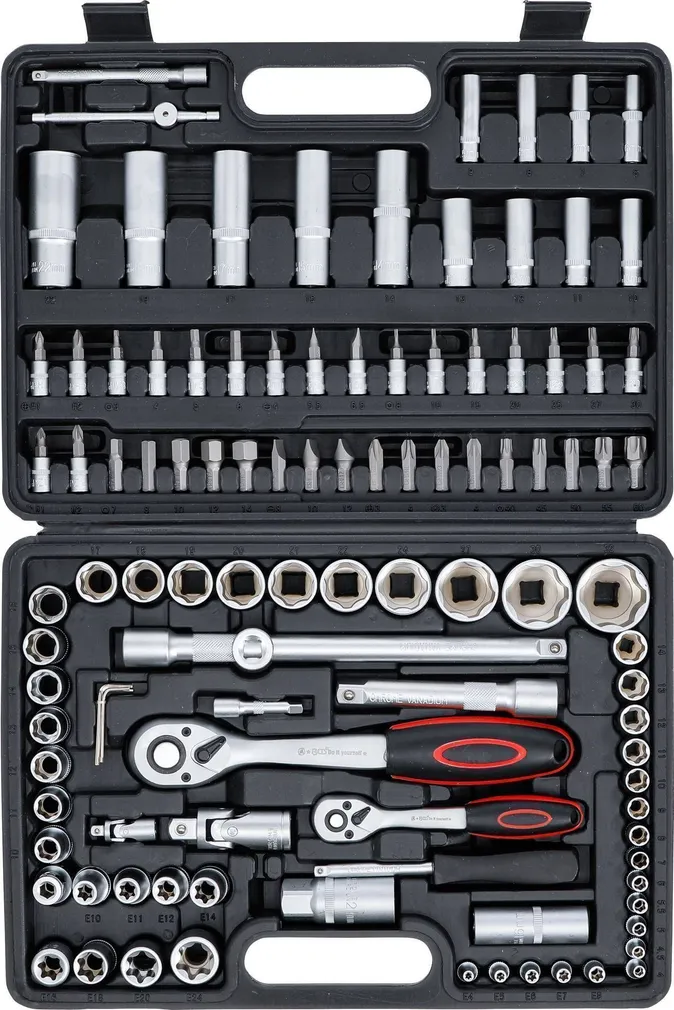 PADRUNVÕTMETE KOMPLEKT BGS 1/4" + 1/2" 108 OSA