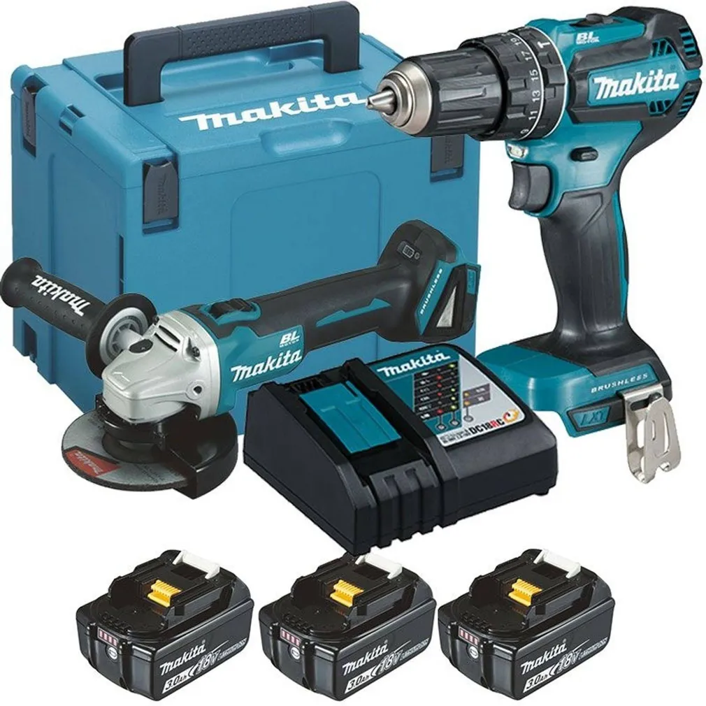 COMBOKIT MAKITA DLX2334J 18V 3X3,0AH (DHP485+DGA504)