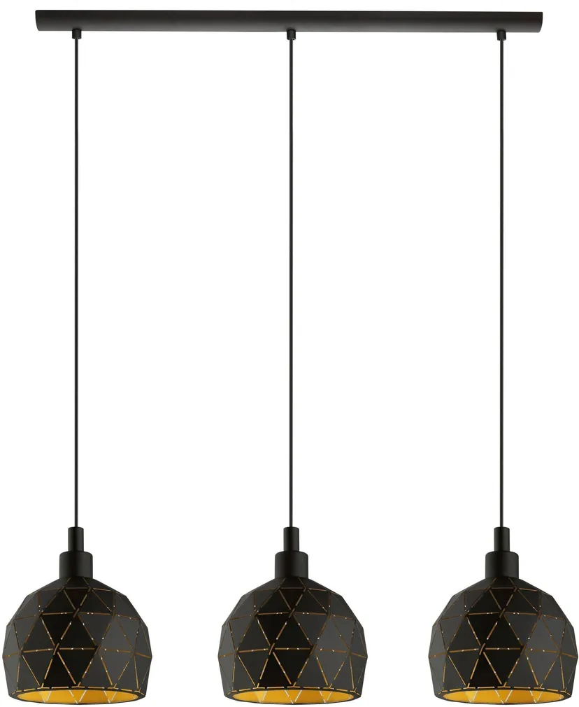 LAELAMP EGLO ROCCAFORTE E14 3X40W MUST/KULDNE