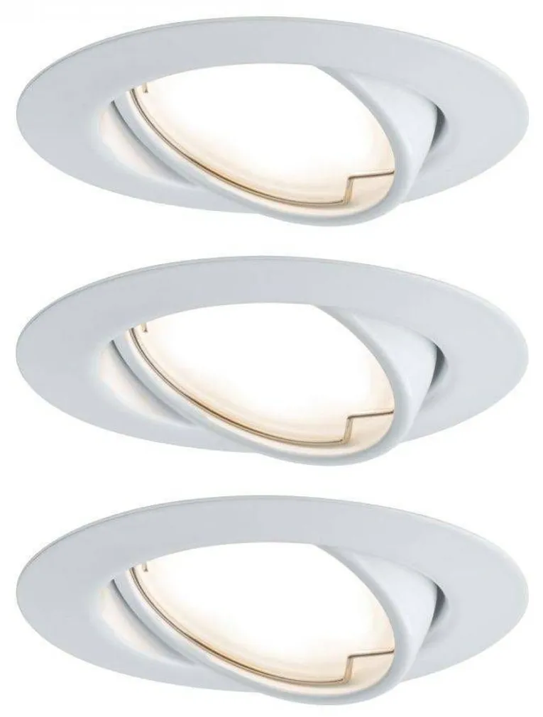 ALLVALGUSTI PAULMANN BASE COIN 5W 370LM 3000K SUUNATAV VALGE 3TK PAKIS