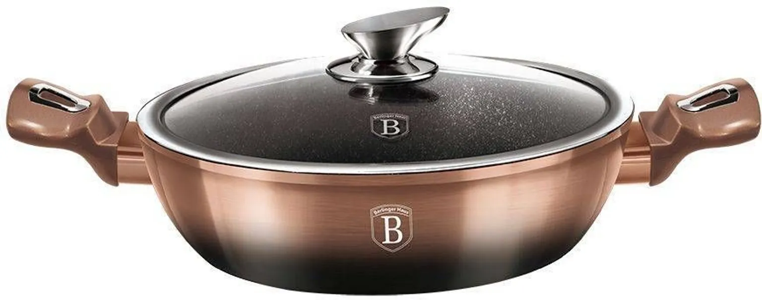 POTT MADAL KAANEGA 28CM, BERLINGER HAUS METALLIC LINE ROSE GOLD