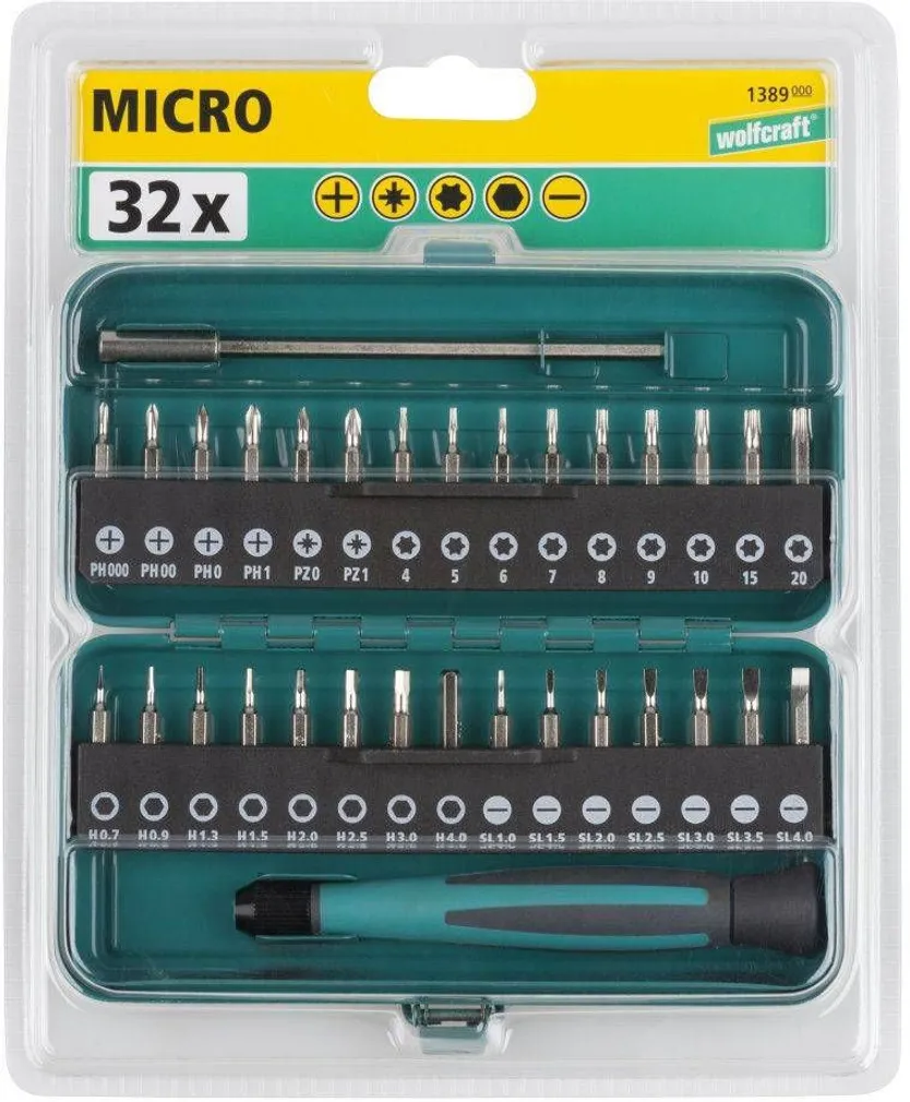 MIKRO OTSIKUTE KOMPLEKT WOLFCRAFT 32-OSA