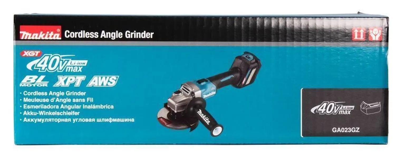 AKUNURKLIHVIJA MAKITA GA023GZ 40V MAX XGT 125MM AKU JA LAADIJATA