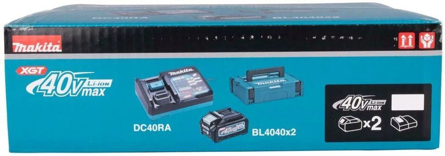 AKUD JA KIIRLAADIJA MAKITA DC40RA XGT 40V 2X4AH