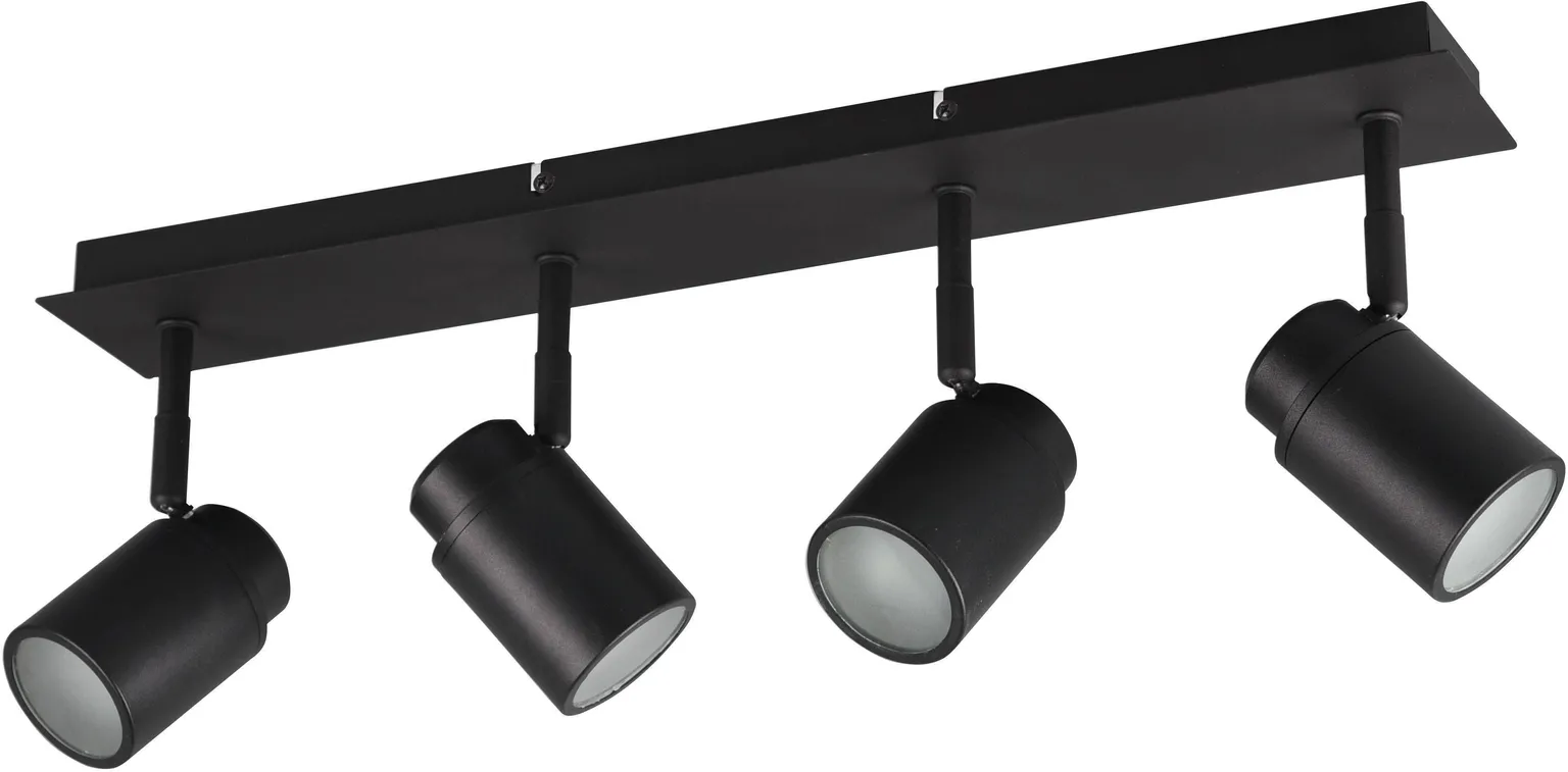 VANNITOAVALGUSTI TRIO ANGELO 4X5W LED GU10 MUST