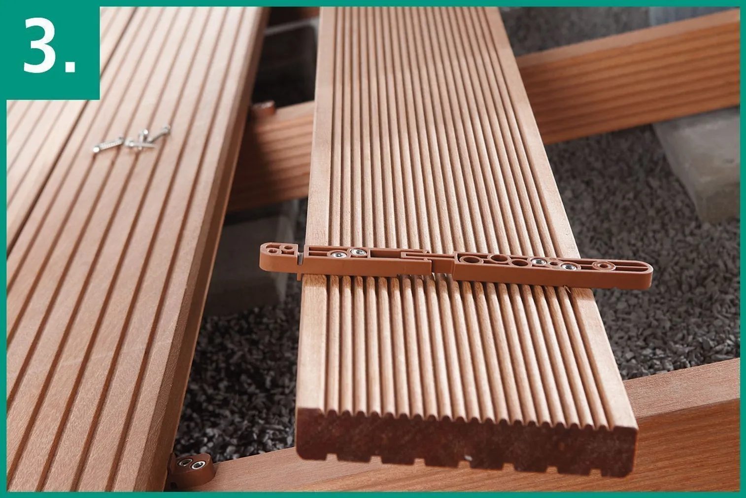 TERRASSILAUDADE PAIGALDAMISE STARDIKOMPLEKT WOLFCRAFT