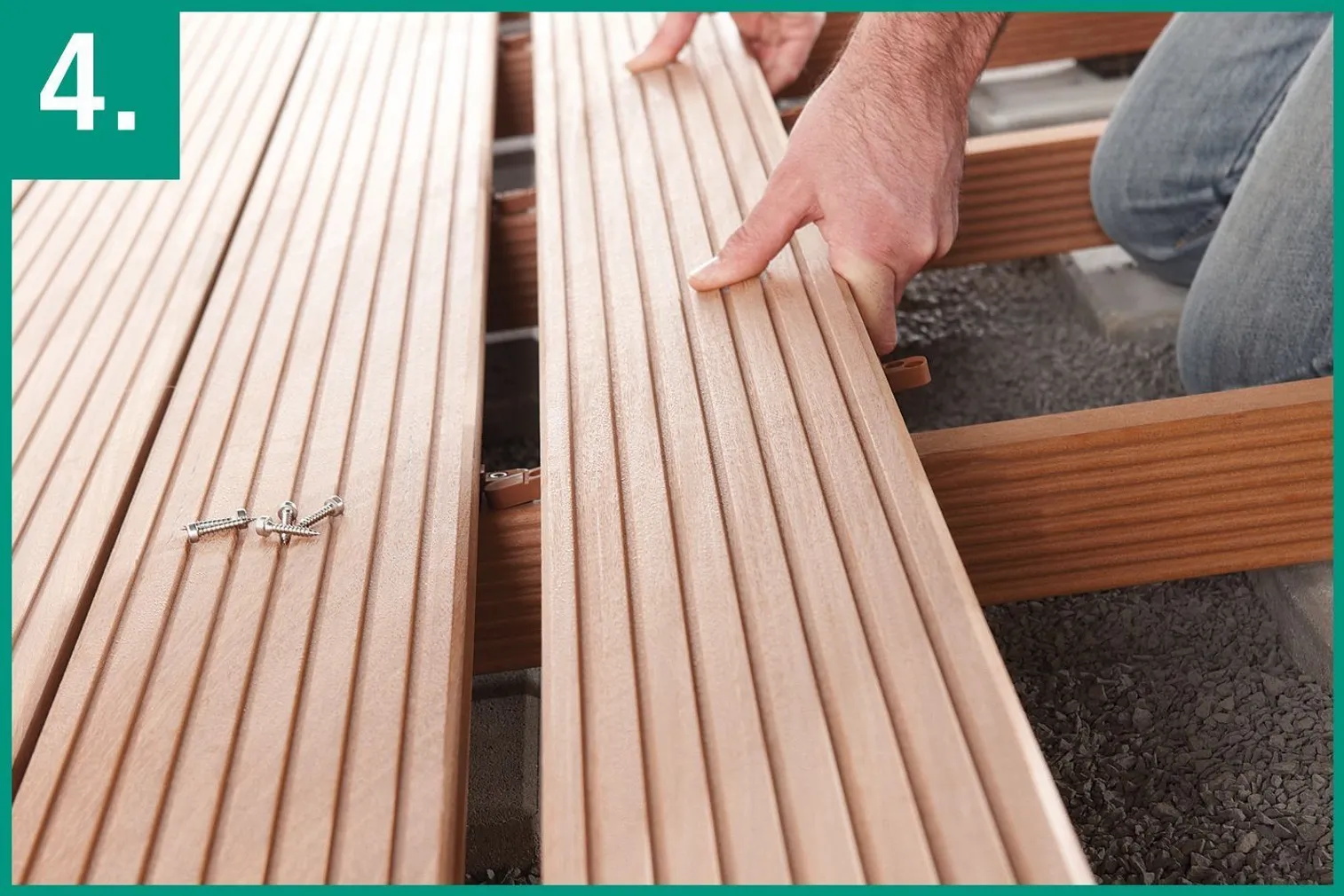 TERRASSILAUDADE PAIGALDAMISE STARDIKOMPLEKT WOLFCRAFT