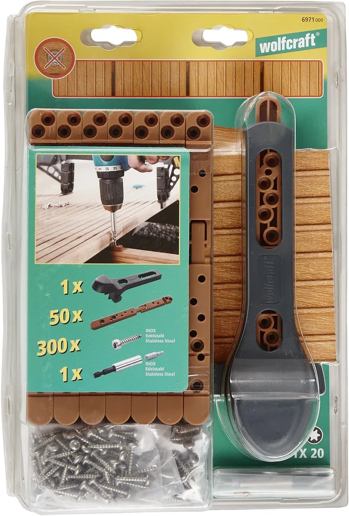 TERRASSILAUDADE PAIGALDAMISE STARDIKOMPLEKT WOLFCRAFT