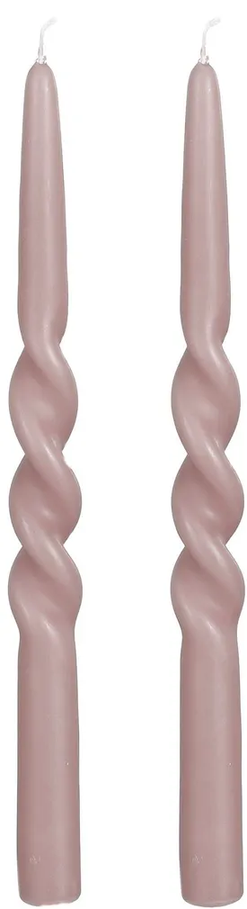 KÜÜNAL MICA DECORATIONS TWIST 29CM LILLA 2TK