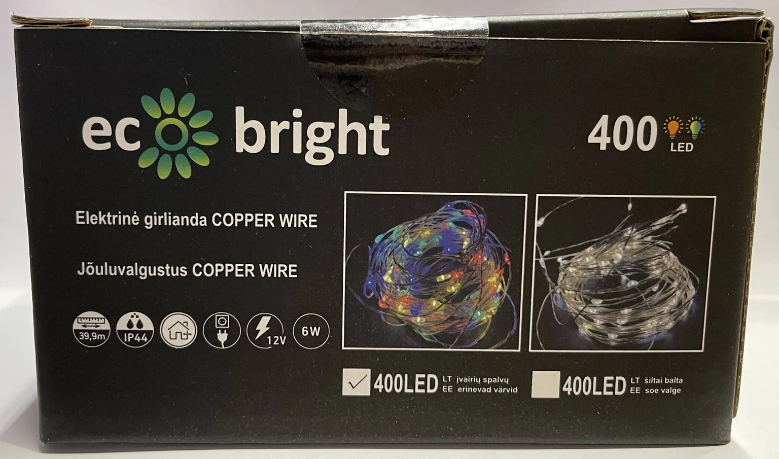 JÕULUVALGUSTUS 400 LED'I IP44, VÄRVILINE
