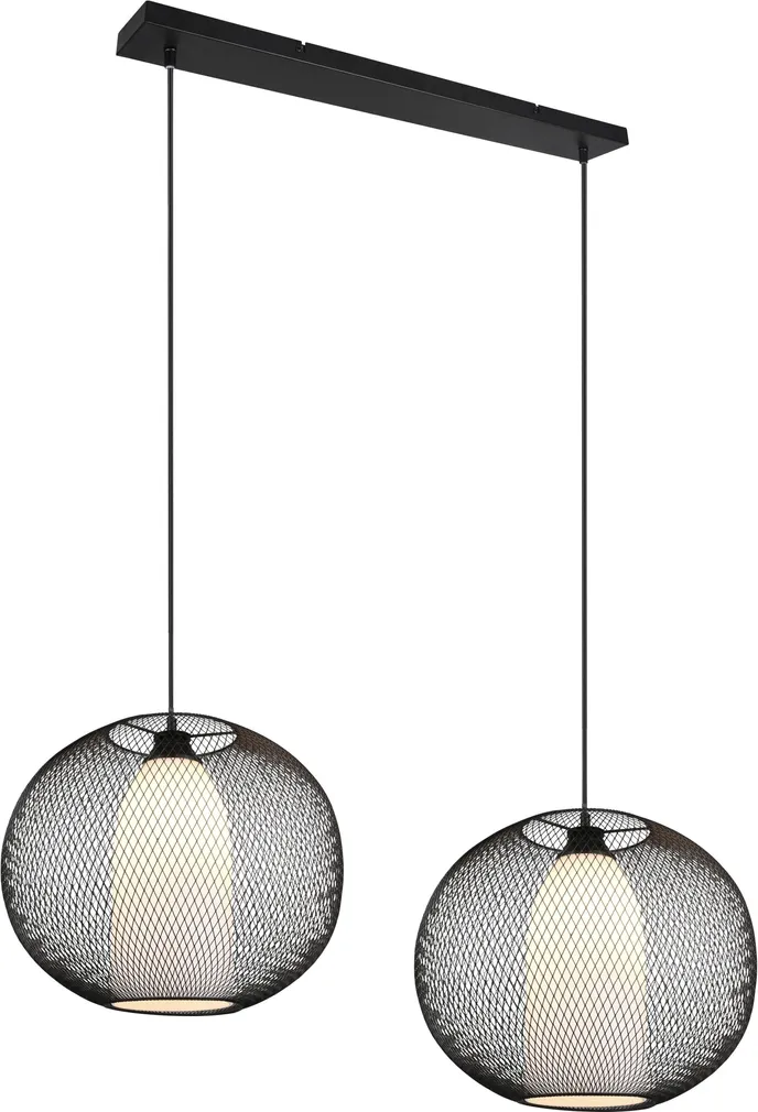 LAELAMP TRIO FILO 2X60W E27 MATT MUST