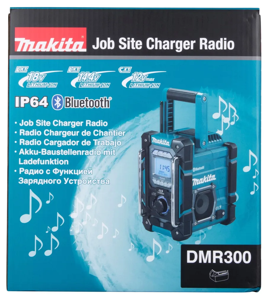 AKURAADIO MAKITA DMR300 BLUETOOTH AKULAADIJAGA