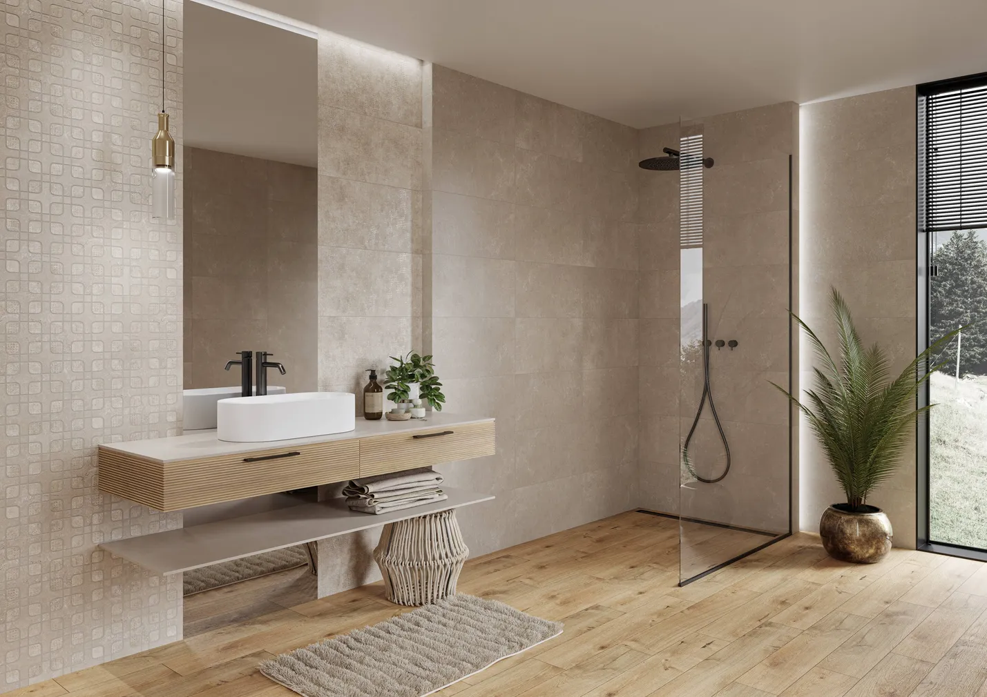 SEINAPLAAT OPOCZNO SENSUELLA BEIGE SATIN RECT 29,8X59,8 1,25M2 PAKIS