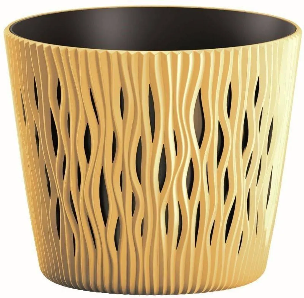 LILLEPOTT PROSPERPLAST SANDY ROUND 22,5CM TUMEORANŽ