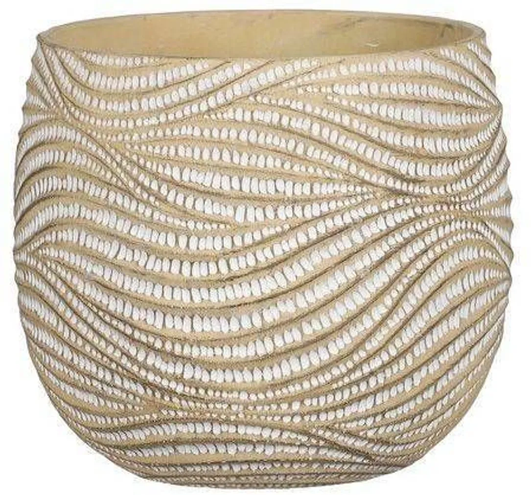 ÜMBRISPOTT MICA DECORATIONS HENDRICK Ø21,5X19CM KREEM