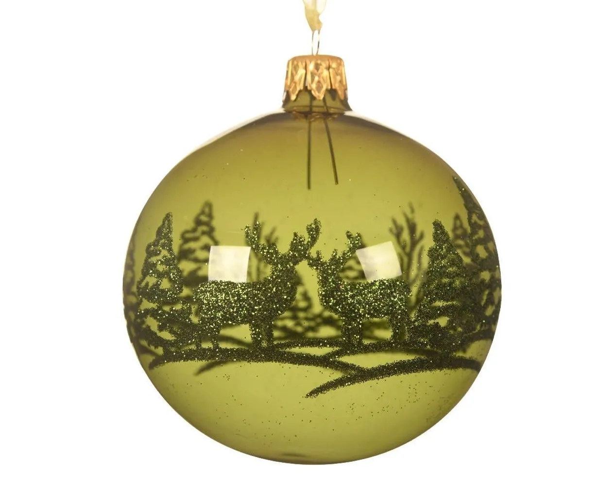 JÕULUEHE DECORIS 8CM KLAASIST, PÕHJAPÕDER