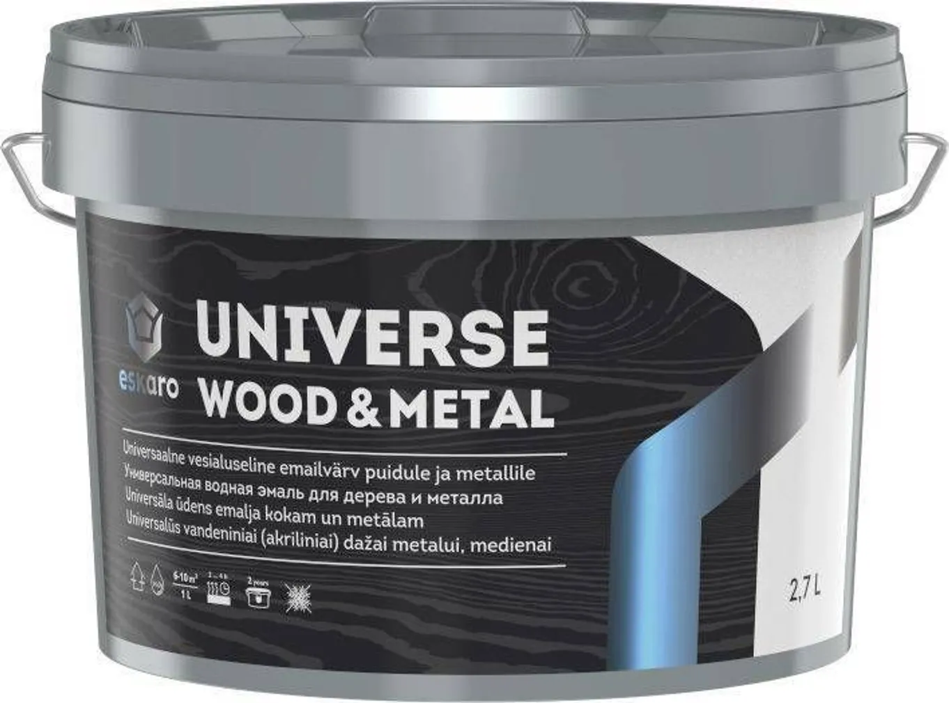 UNIVERSAALVÄRV ESKARO UNIVERSE WOOD&METAL 2,7L WOOD WHITE