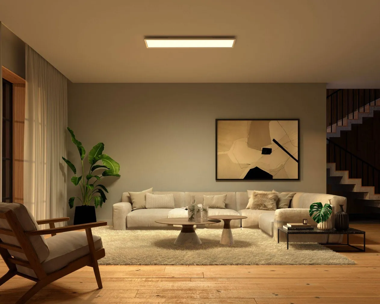 PANEELVALGUSTI PHILIPS HUE SURIMU 60W 4200LM 200-6500K+RGB HUE 