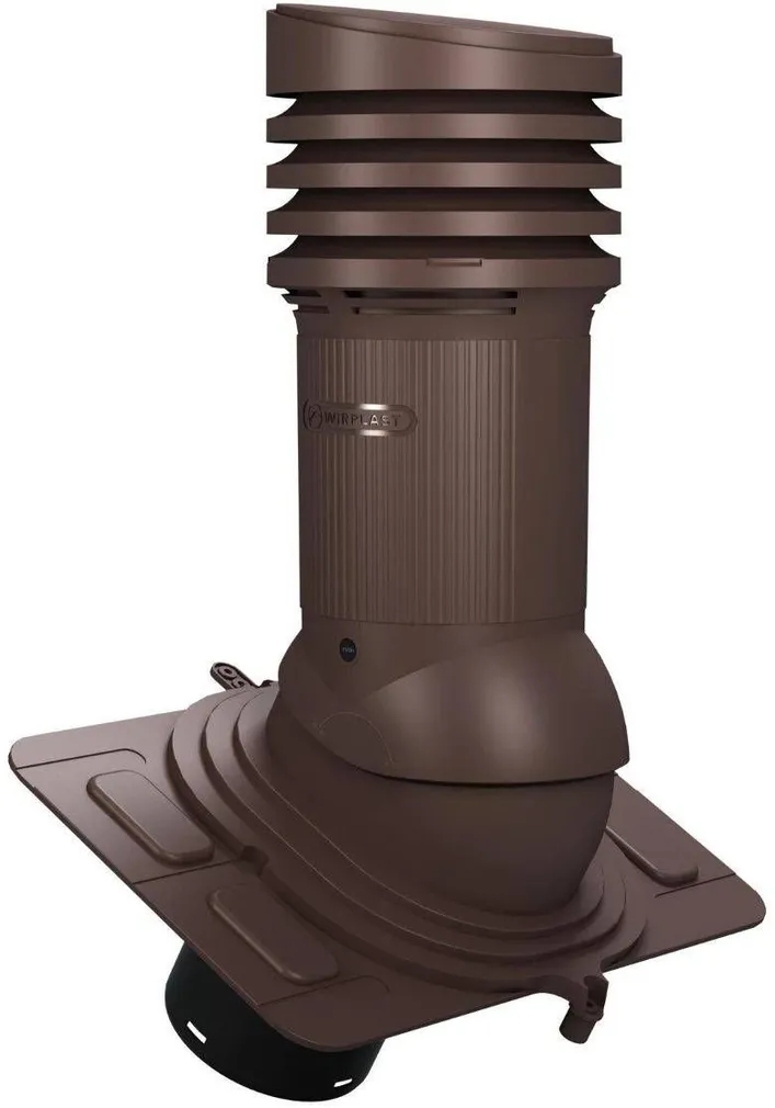 VENTILATSIOONI LÄBIVIIK 125MM UNIWERSAL EVO SOOJUSTATUD AGRO/KLASSIK PRUUN