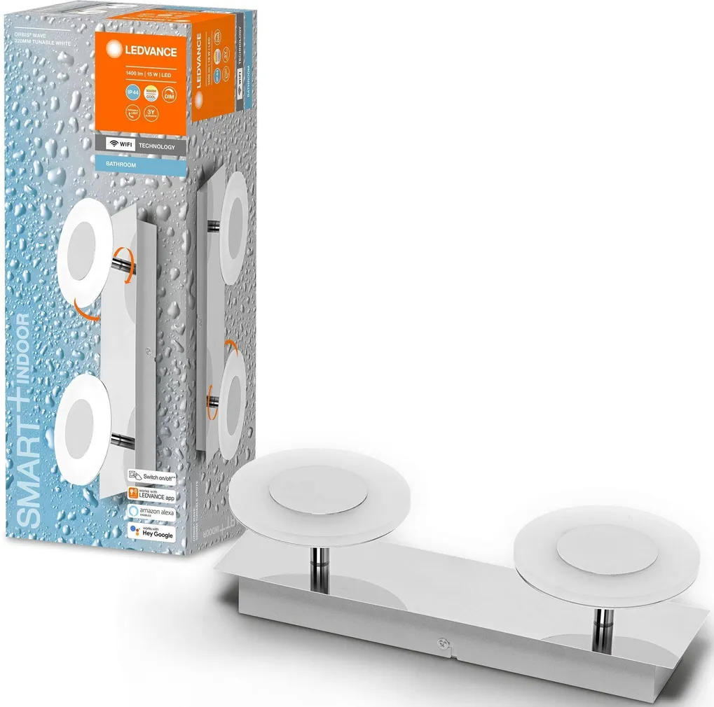 VANNITOAVALGUSTI LEDVANCE ORBIS WAVE 15W 1400LM IP44 WIFI