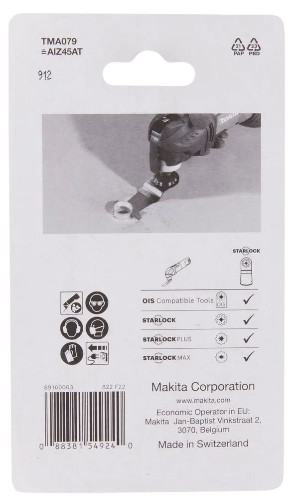SAETERA RISTILÕIKEKS MAKITA 45MM TMA079 TC/HM STARLOCK