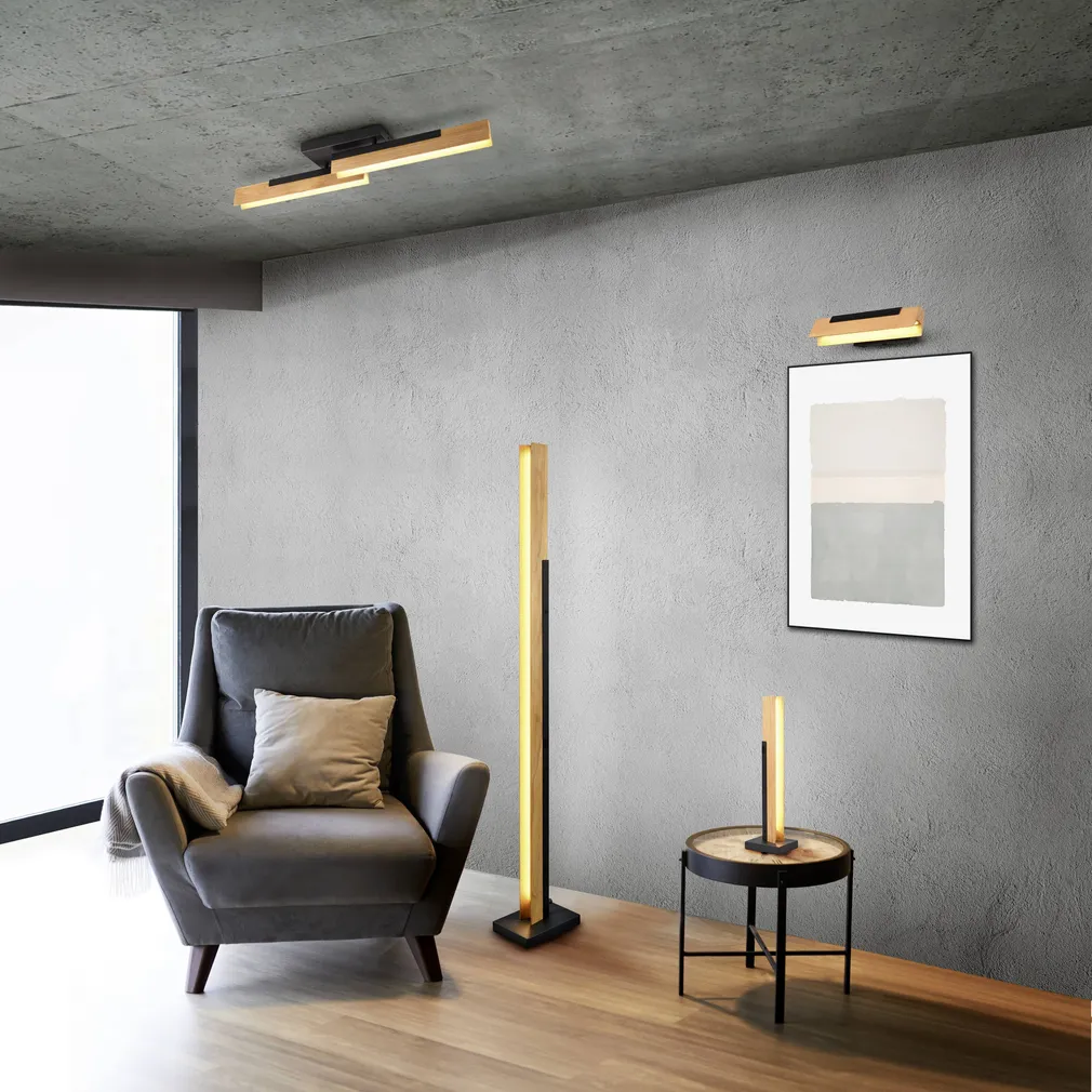 LAUALAMP TRIO KERALA 8W 3000K 950LM MUST/PUIT