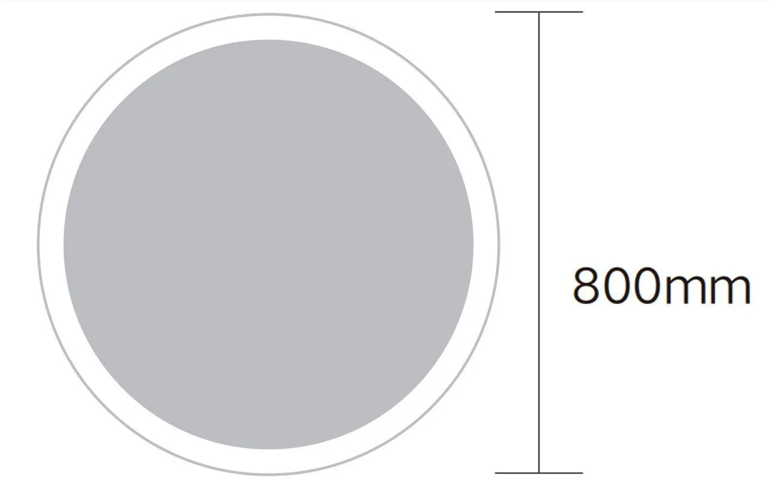 PEEGEL AQUALINE LED VALGUSTUSEGA 80CM UDUEEMALDUS